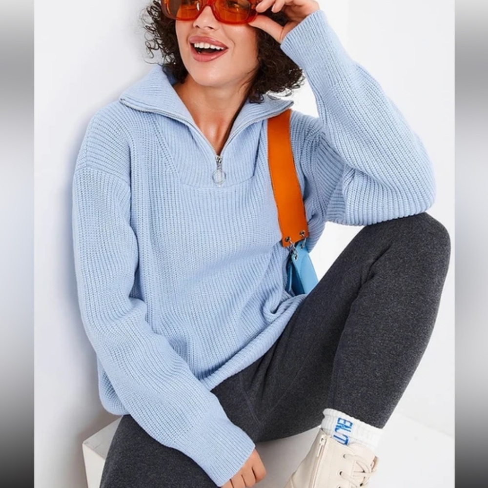 Knit Quarter Zip Pullover